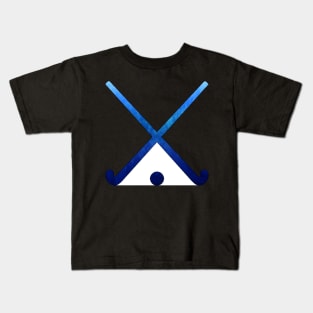 Field Hockey Dark Blue Kids T-Shirt